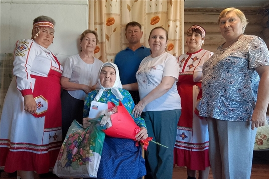 Поздравление Елизаветы Беловой с 99-летием на дому