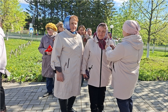 Участие в акции «Георгиевская ленточка» (Трёхизб-Шемуршинская с/б)