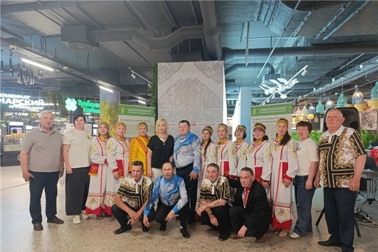 Участие в постановке старинного чувашского обряда  - «Рекрутские песни» («Салтак юррисем») на площадке агромаркета «Пехет» (Старочукальская с/б)