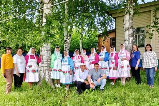 Визит научных сотрудников Чувашского государственного гуманитарного института (Карабай-Шемуршинская с/б)