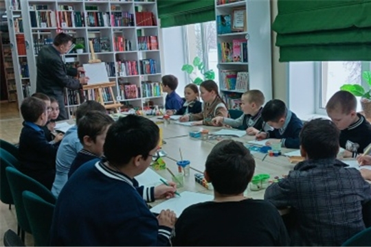В рамках библиотечного проекта «Художник в библиотеке»