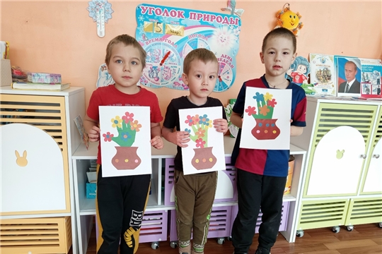 Изготовление открытки на 8 марта