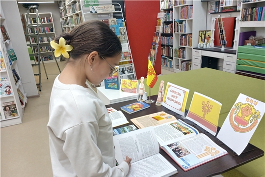 «Символы моей Республики»-информационная книжно-иллюстративная выставка в Торханской сельской библиотеке