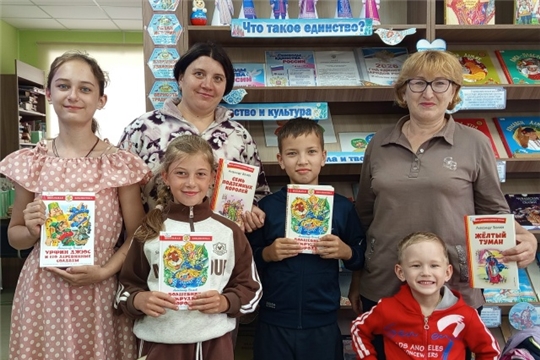 Вторая серия игры по Волкову в Русско-Алгашинской сельской библиотеке