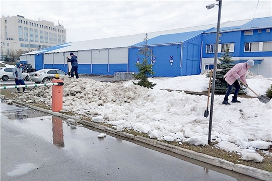 Экологический субботник на территории столичного комплекса "Спартак" продолжается