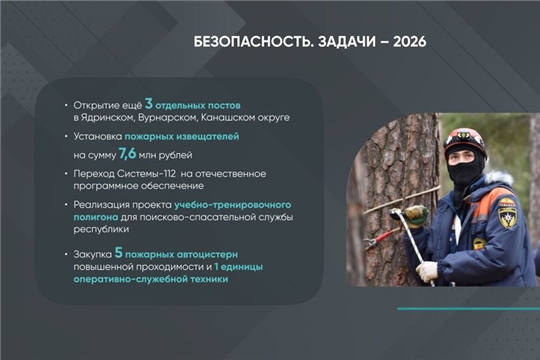 Комментарий руководителя МЧС Чувашии Сергея Павлова к отчету о результатах деятельности Кабинета Министров Чувашской Республики за 2025 год