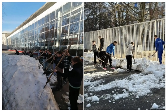 🏃‍♂️💪 Спортсмены отделения легкой атлетики на субботнике!! 🌱