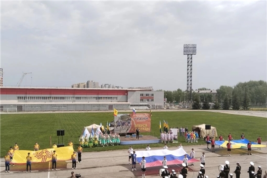 Спортсмены отделения волейбола АУ ЧР ДО «СШОР №3» с гордостью приняли участие в церемонии открытия соревнований