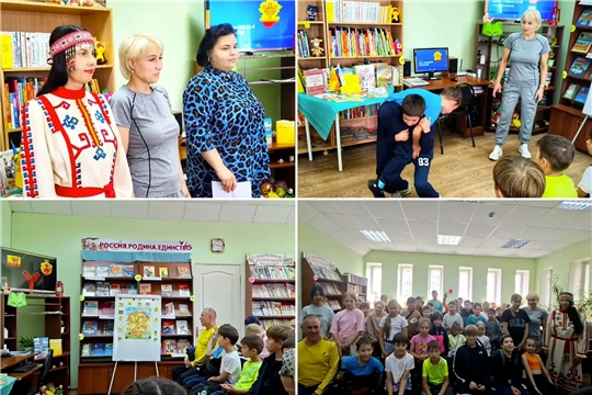 В библиотеку им. Н. Полоруссова-Шелеби пришли в гости из АУ ЧР ДО "СШОР №3" наши тренеры по вольной борьбе