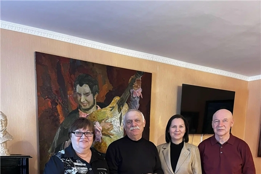 Театральные деятели в музее Николая Дмитриевича Мордвинова