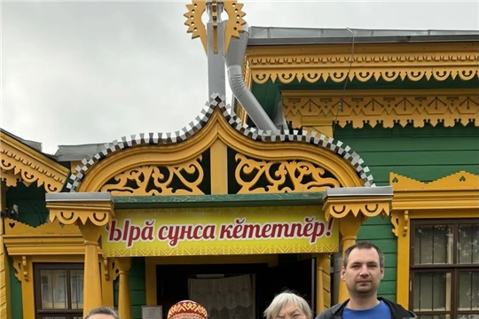 Парашютистка Елена Николаевна в родном селе Яншихово-Норваши