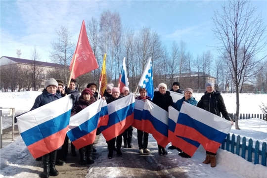 Торжественное шествие «Крым с Россией» в д.Шаймурзино