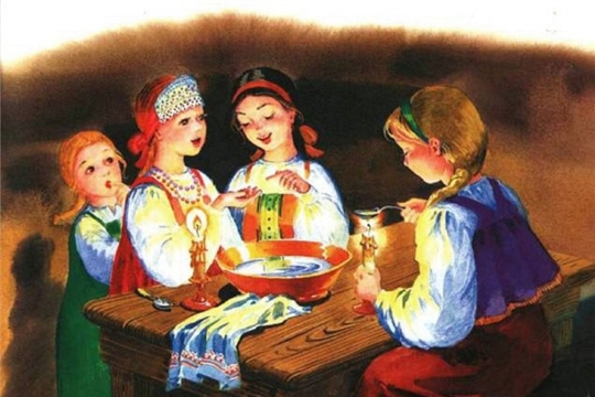 В Святки поют колядки