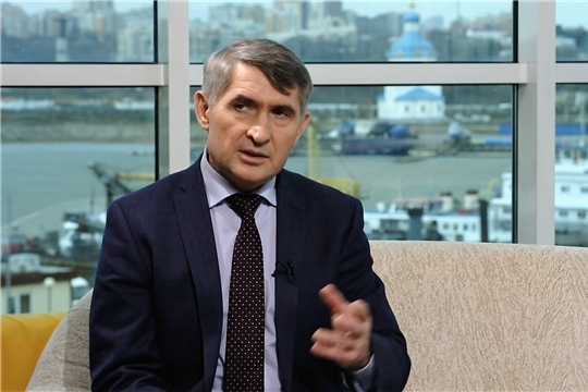 Глава Чувашии Олег Николаев 31 марта провел прямую линию