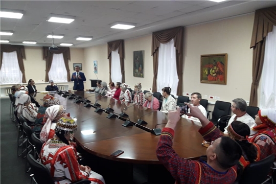Анастасия Спирина приняла участие в работе чувашской гостиной Дома дружбы Ленинградской области