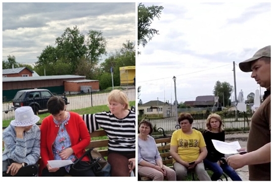 Работники Яншихово-Норвашского ДК провели уличную беседу с активистами села.