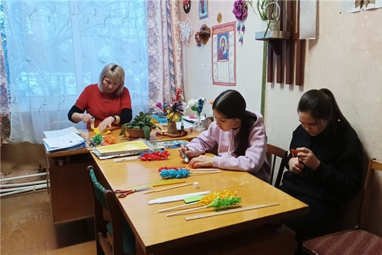 Мастер - класс "Букет для мамы" 