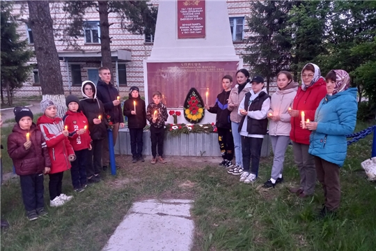 Акция "Свеча памяти" в Шимкусском доме культуры