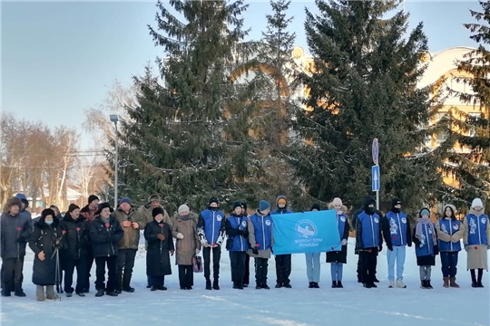 23 февраля на площади Победы в г. Ядрине у памятника в честь павших в Великой Отечественной войне солдат состоялся торжественный митинг, посвящённый Дню защитника Отечества.