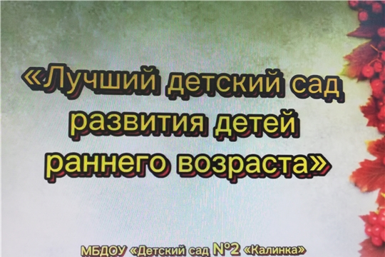 МБДОУ «Детский сад № 2 «Калинка» - победитель республиканского конкурса «Лучший детский сад Чувашии – 2024».