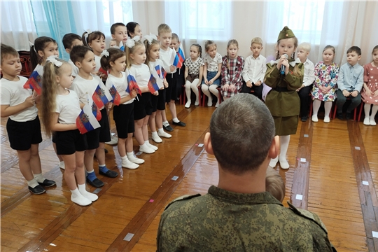 Участник СВО на «Уроке мужества» в МБДОУ «Детский сад №47 «Радужный»