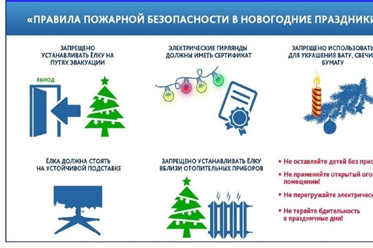 Правила безопасности в новогодние праздники