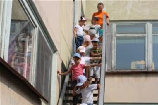 В детском саду проведена тренировочная эвакуация