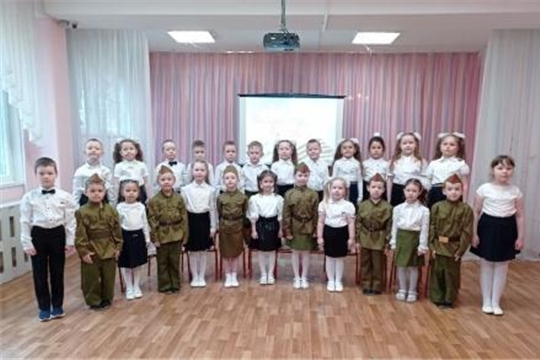 Воспитанники детского сада - участники городского челленджа "О тебе пою, Отечество"