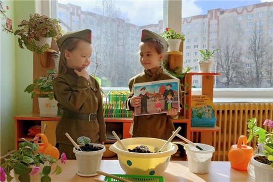 В детском саду стартовала подготовка к акции «Цветок ветерану»