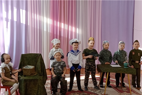Сценка "Мы военные" в рамках проекта "Мы память бережно храним"