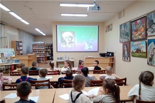 "Познавательный час "М. Сеспель – поэт с пламенным сердцем"
