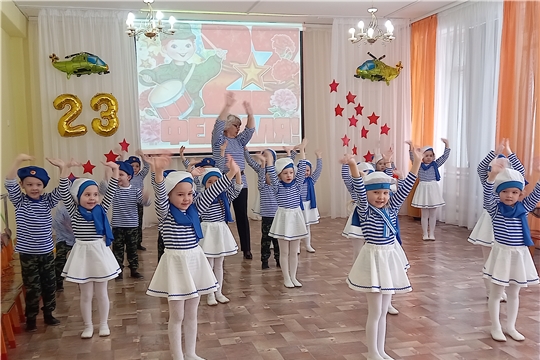 В группе «Колокольчики» прошел музыкально-спортивный квест «Мы солдаты – бравые ребята!»