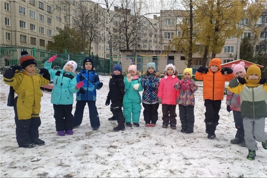 Первый снег –радость для детей