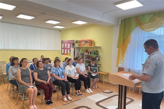 Встреча педагогов с начальником отдела уполномоченных полиции по городу Чебоксары