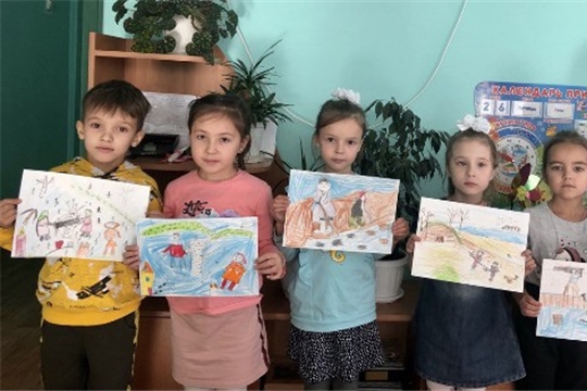 Выставка детских работ "История подвига народа"