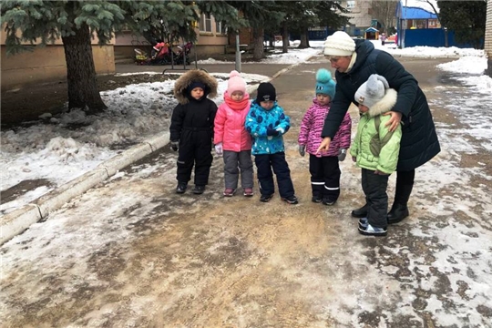 Наблюдение за гололёдом.