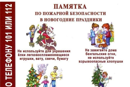 Памятка по пожарной безопасности в Новогодние праздники