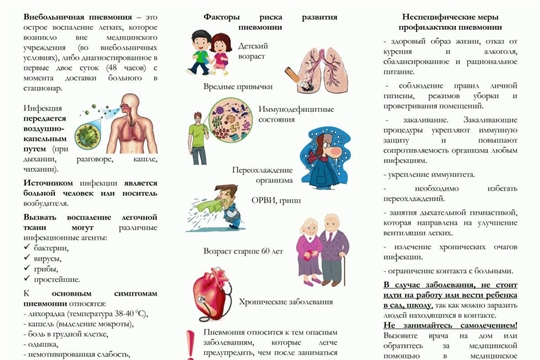 Памятка "Факторы риска развития пневмонии"