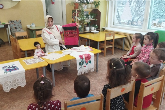 День чувашской вышивки в группе "Солнышко"