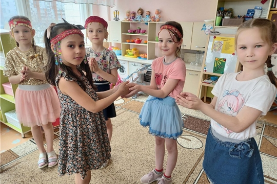 День чувашских игр в группе "Золотая рыбка"