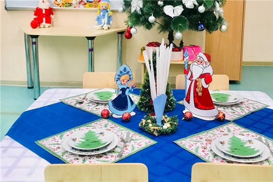 Новогодняя сервировка.