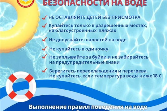 Соблюдайте правила безопасности на воде! По поручению главы администрации города Чебоксары Дениса Спирина продолжается работа по усилению мер безопасности.