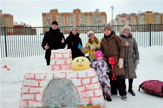 Сотрудничество педагогов и родителей: подготовка к городскому конкурсу снежных построек