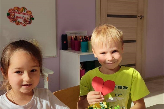Бумажное сердечко.