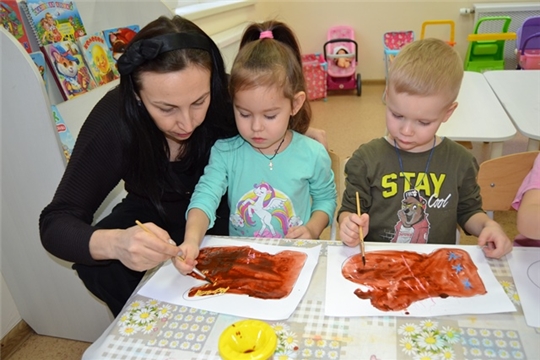 Рисование "Рукавички"