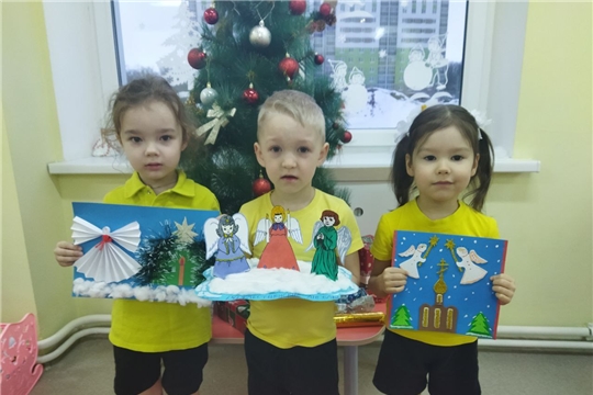 Совместное творчество детей и родителей "Рождество"
