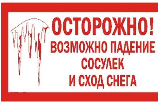 «Осторожно – сход снега и падение сосулек с крыш зданий»