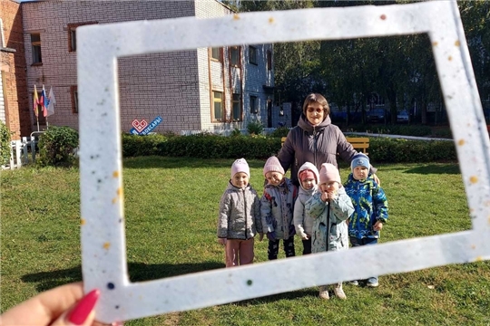 Наблюдение за природой с помощью трафарета