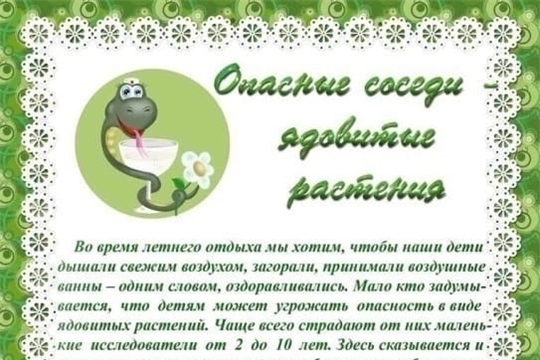ОСТОРОЖНО! ЯДОВИТЫЕ РАСТЕНИЯ!