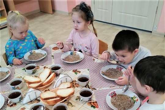 Полезная гречневая каша в детском саду.